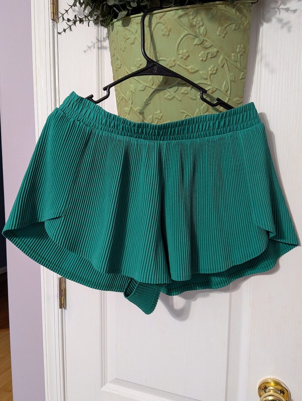 all in motion Teal Pleated Skirted Shorts